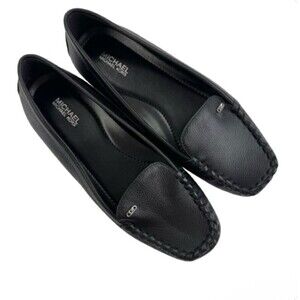 Michael Kors Women’s Loafers Black Leather Moccasin Flats Shoes Size 6M